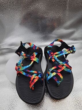 Chaco Z Strap Sandals Rainbow Multi Color Outdoor Hiking Sport Sandals W Sz 6